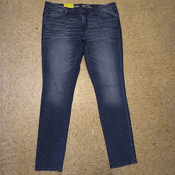 NWT! Plus Size Merona Modern Fit Mid Rise Polka-Dot Skinny Jeans, Size: … - Picture 10 of 16
